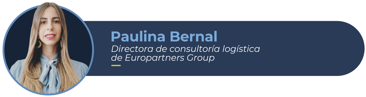 Paulina Bernal, directora de consultoría logpistica de Europartners Group y su foto